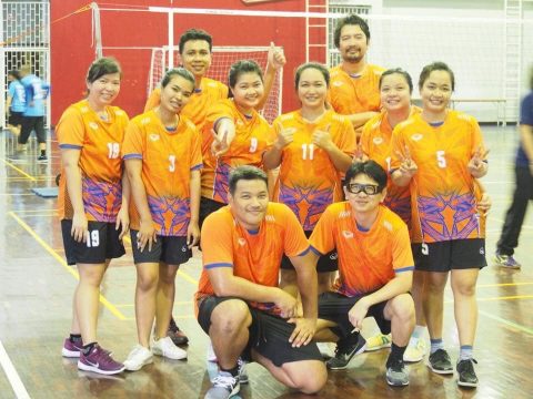 แข่งขันกีฬาวอลเลย์บอล ในนามคณะวิทยาศาสตร์และเทคโนโลยี โครงการ Sport for health