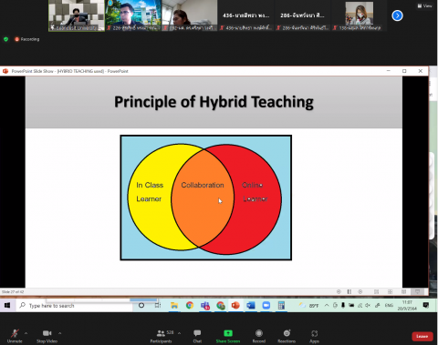 เข้าอบรม Hybrid Teaching เพื่อการพัฒนาอาจารย์และบุคลากร มหาวิทยาลัยสวนดุสิต (28 ก.ย. 64)