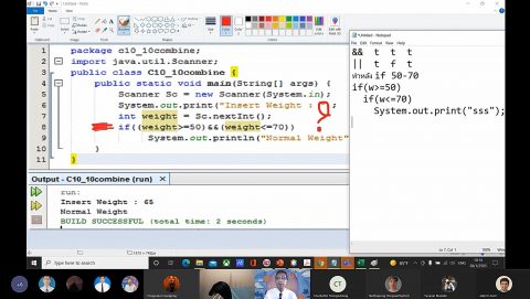 สอนวิชาการเขียนโปรแกรมคอมพิวเตอร์ 2 รูปแบบออนไลน์ (28 ม.ค. 65)