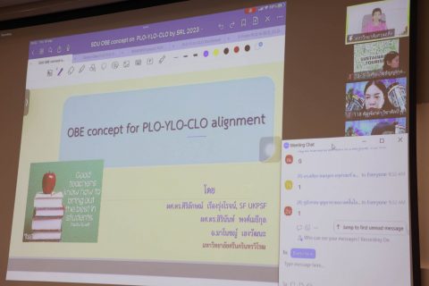 อบรมเชิงปฏิบัติการ เรื่อง การวิเคราะห์ Alignment of PLOs: YOLs: CLOs (18-19 พ.ค. 66)