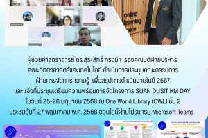 ประชุมคณะกรรมการ ฝ่ายการจัดการความรู้ เพือสรุปการดำเนินงานในปี 2567 (27 พ.ค. 68)